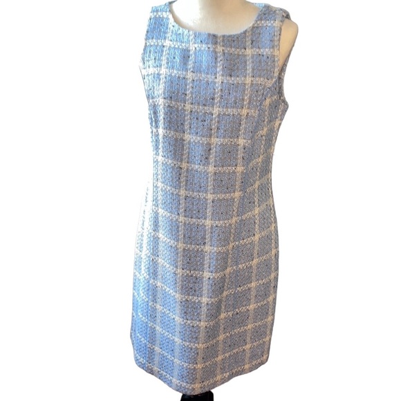 Requirements Dresses & Skirts - Requirements women’s tweed periwinkle sleeveless dress Size 10
